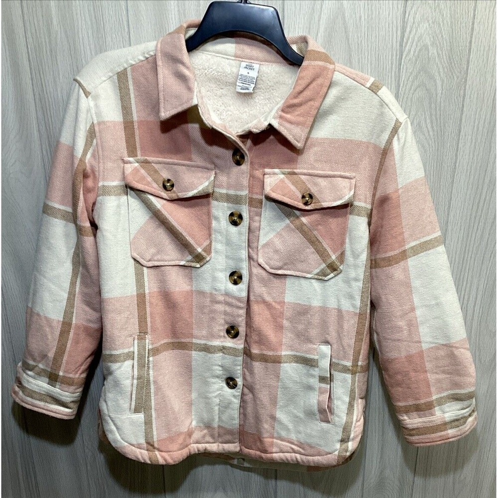 UNBRANDED Women's (Size S) Collared Long Sleeve Button Down Lined Shirt Jacket‎